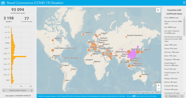 Онлайн карта распространения коронавируса — 5 карт отслеживания