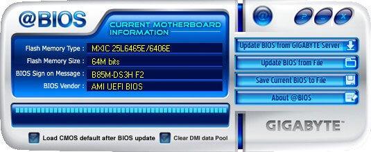 Как обновить BIOS Gigabyte