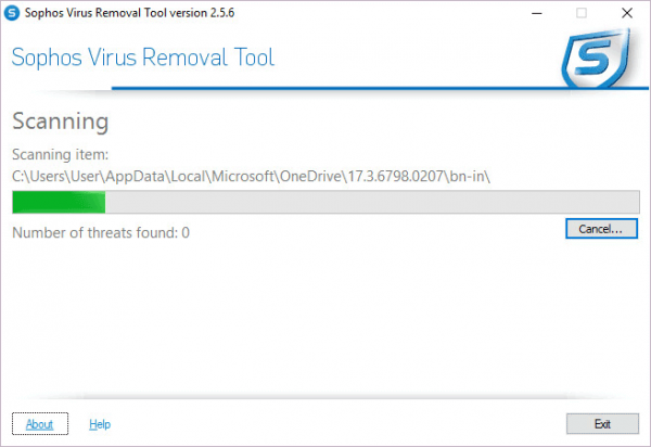Sophos Virus Removal Tool — бесплатный антивирусный сканер