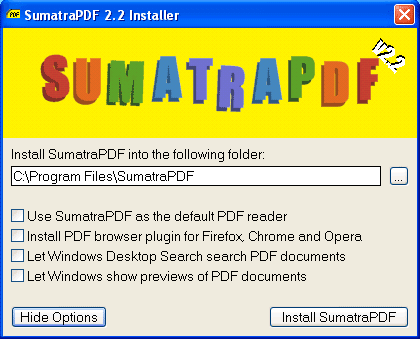 Sumatra PDF — бесплатный просмотрщик PDF