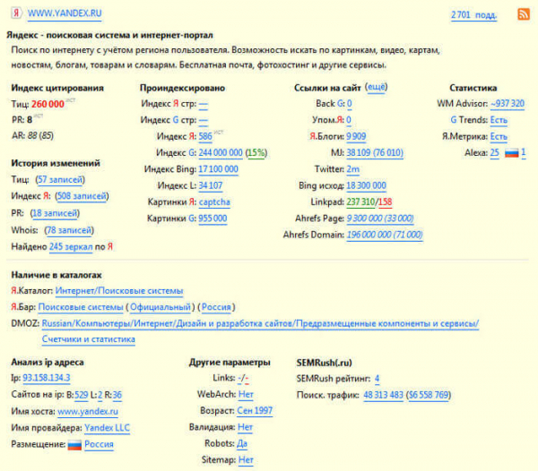 RDS bar для анализа сайта в Mozilla Firefox